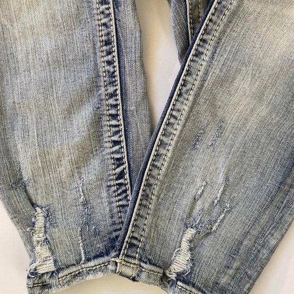 Rock Revivial 2 Pairs Ladies Jeans Size 29/8 Easy Crop & Skinny Blue - Picture 5 of 6